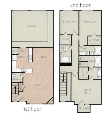 Pavilion Townplace Apartments Dallas Floor Plan 19