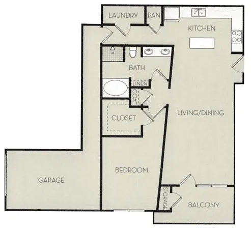 Pavilion Townplace Apartments Dallas Floor Plan 5