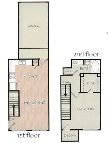 Pavilion Townplace Apartments Dallas Floor Plan 6