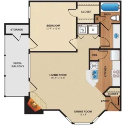 Pear Ridge Apartments & Townhomes Floorplan 5