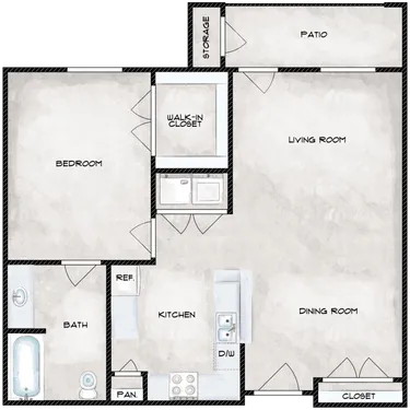 Pearland Senior Village Floorplan 1