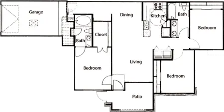 Peninsula Park floor plan 1