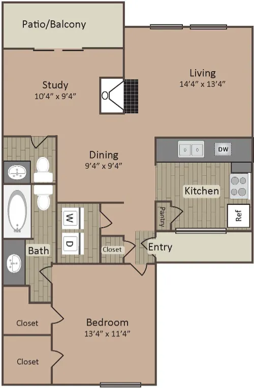 Preston Creek Apartments Floorplan 2