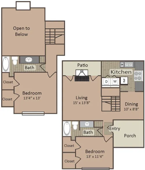 Preston Creek Apartments Floorplan 4