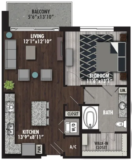 Preston Hollow Village Dallas The Douglas Apartment Floor Plan 2