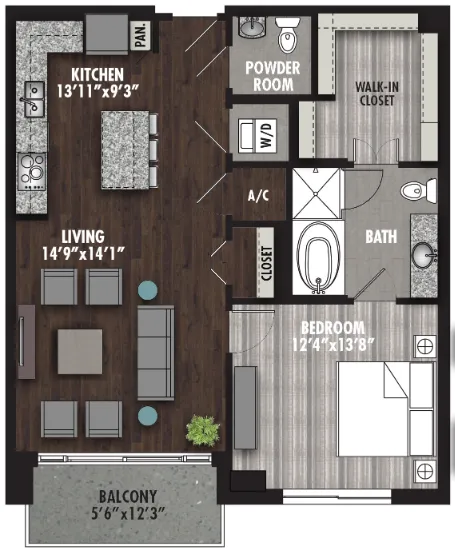 Preston Hollow Village Dallas The Douglas Apartment Floor Plan 7