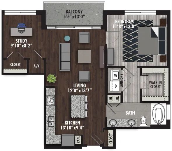 Preston Hollow Village Dallas The Douglas Apartment Floor Plan 8