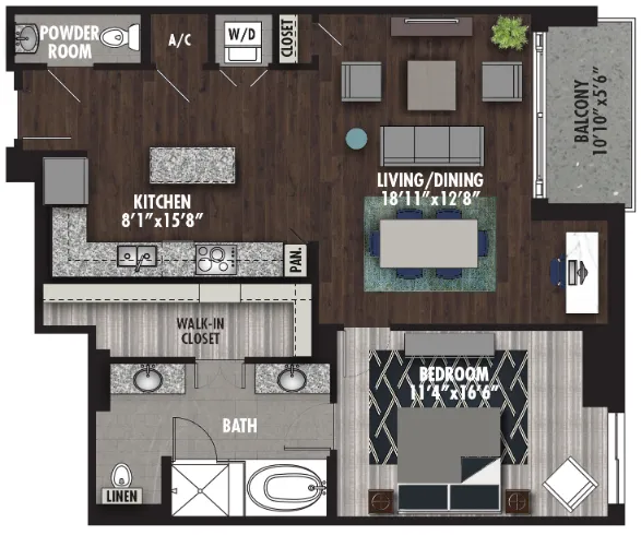 Preston Hollow Village Dallas The Douglas Apartment Floor Plan 9