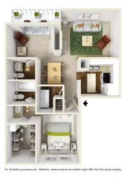 Preston Villas Apartments Floorplan 3