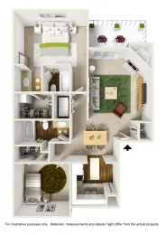 Preston Villas Apartments Floorplan 4