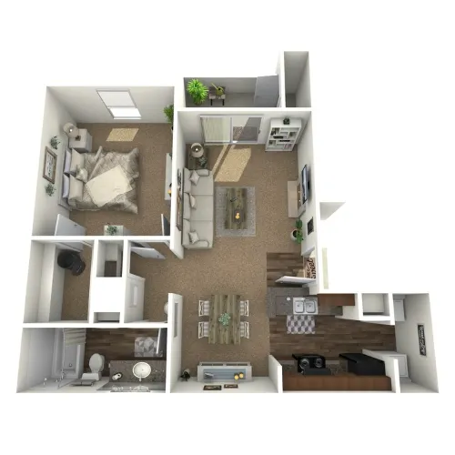 Redbird Trails Apartments floor plan 1