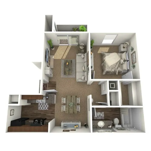 Redbird Trails Apartments floor plan 2