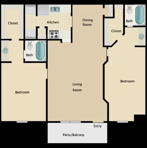 Redford Square Apartments floor plan 7