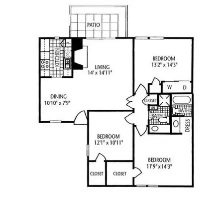 Regal Court Apartments Dallas FloorPlan 10