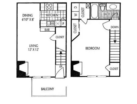 Regal Court Apartments Dallas FloorPlan 5