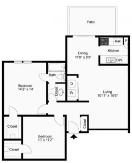 Regal Court Apartments Dallas FloorPlan 7