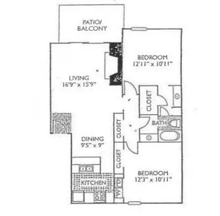 Regal Court Apartments Dallas FloorPlan 8