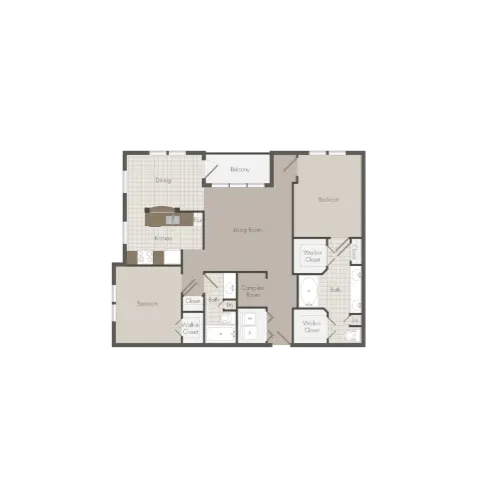 Renaissance At Preston Hollow Dallas Apartment Floor Plan 6