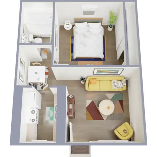 Renwick Apartments FloorPlan 1