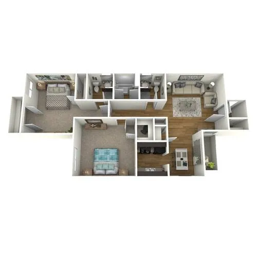 Residence at Deer Park Apartments Floorplan 3