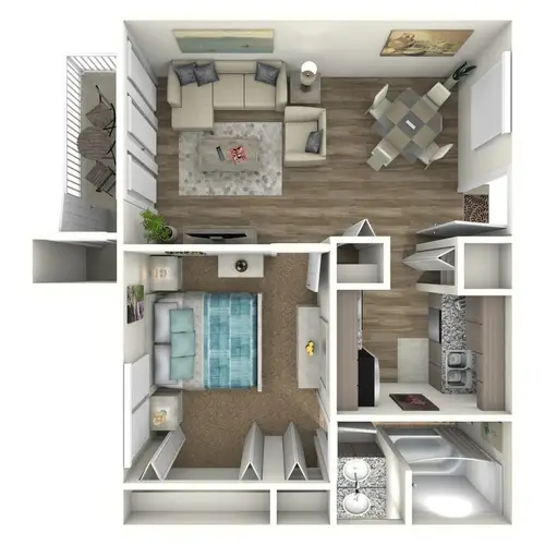 Residence at West Beach FloorPlan 1