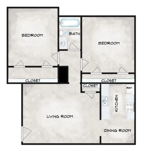 Residences at White Rock Lake Dallas Apartment Floor Plan 3