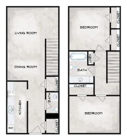 Residences at White Rock Lake Dallas Apartment Floor Plan 4