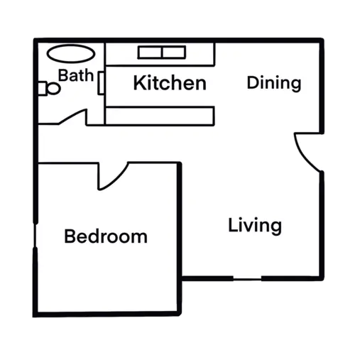 Ridge at Trinity Apartments FloorPlan 1