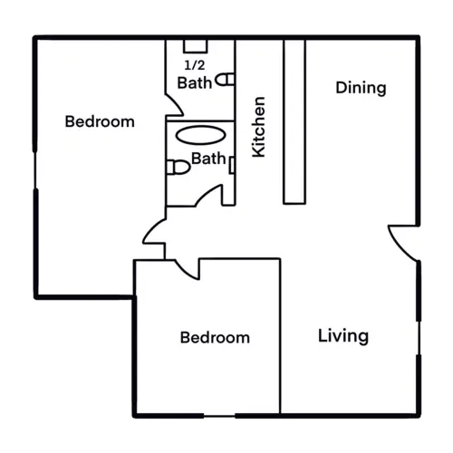 Ridge at Trinity Apartments FloorPlan 2