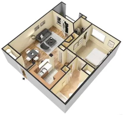 Rise at Elmside Apartments Floorplan 2