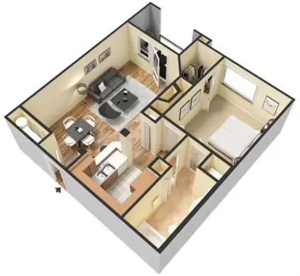 Rise at Elmside Apartments Floorplan 4