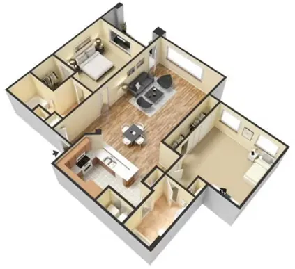 Rise at Elmside Apartments Floorplan 5