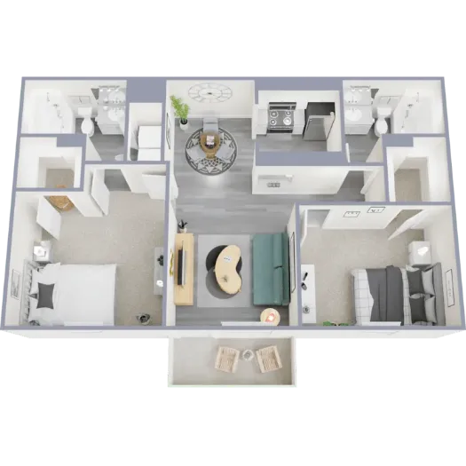 Rosemont on El Dorado Webster Houston Apartment Floor Plan 5