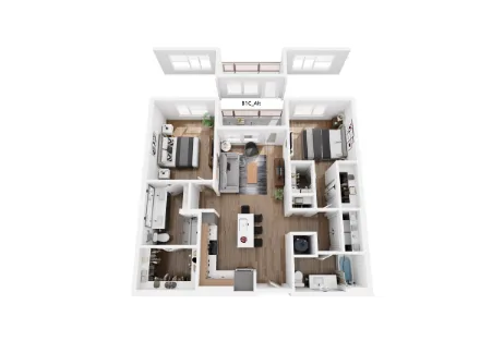 Rowan on the Trails Houston Apartment Floor Plan 18