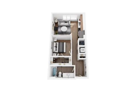 Rowan on the Trails Houston Apartment Floor Plan 2