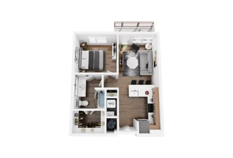 Rowan on the Trails Houston Apartment Floor Plan 5