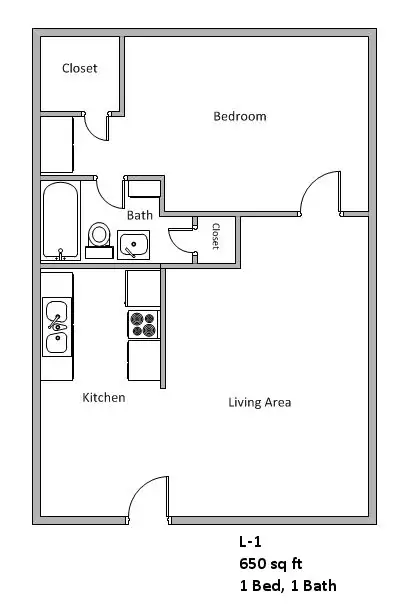 Royal Park Apartments Floorplan 5