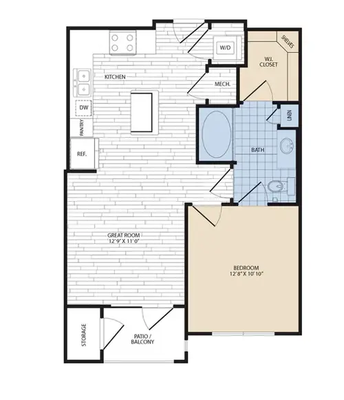 Royal Sienna Apartments FloorPlan 1