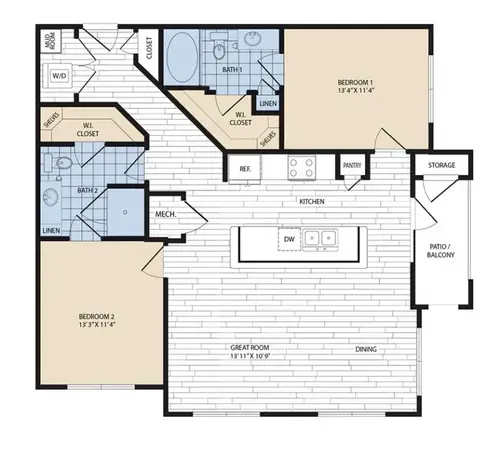 Royal Sienna Apartments FloorPlan 12