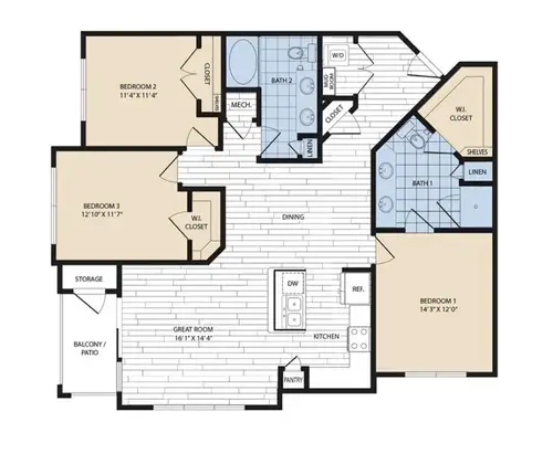 Royal Sienna Apartments FloorPlan 16