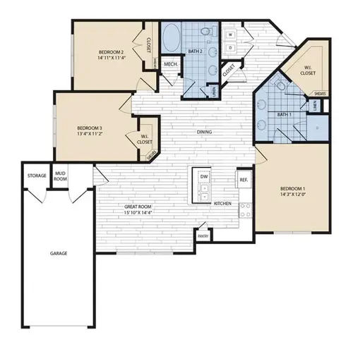 Royal Sienna Apartments FloorPlan 17