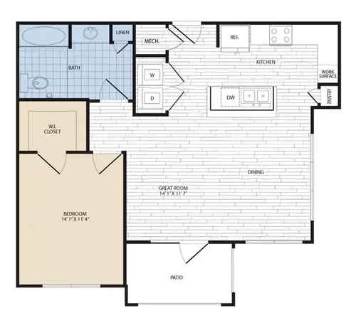 Royal Sienna Apartments FloorPlan 6