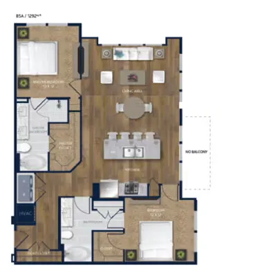 SYNC CityCentre Houston Apartment Floor Plan 8