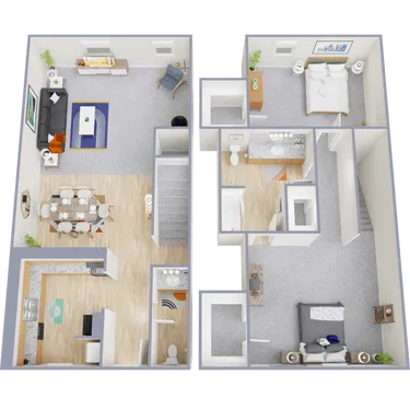 Salem Square Apartments Friendswood Houston Apartment Floor plan 6