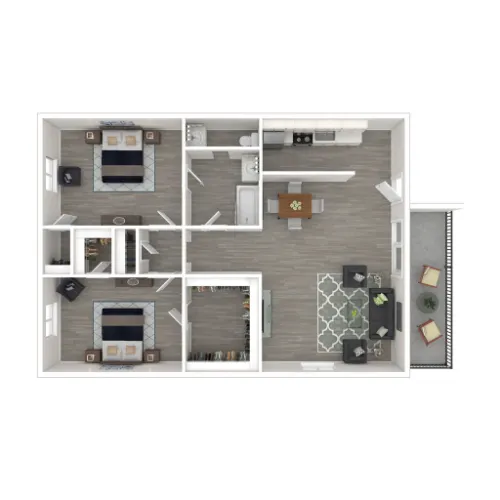 San Mateo Forest Apartments Floorplan 3