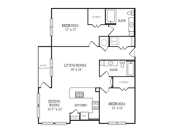 San Palmilla Apartments Webster Houston Apartment Floor Plan 10