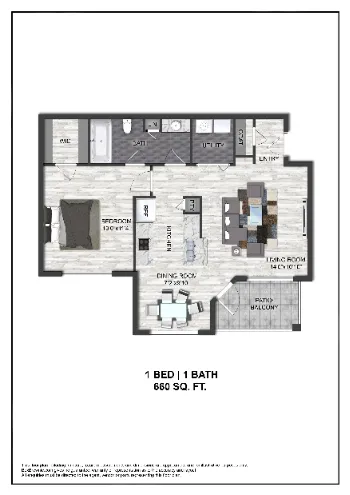 Sandestin at Pearland Houston Apartment Floor plan 1