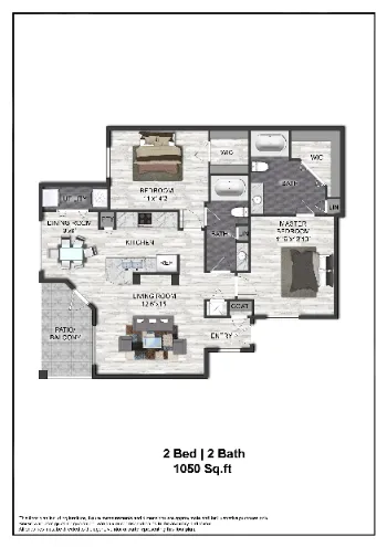 Sandestin at Pearland Houston Apartment Floor plan 3