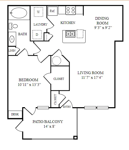 Preserve At Baywood Houston Apartment Floor plan 2