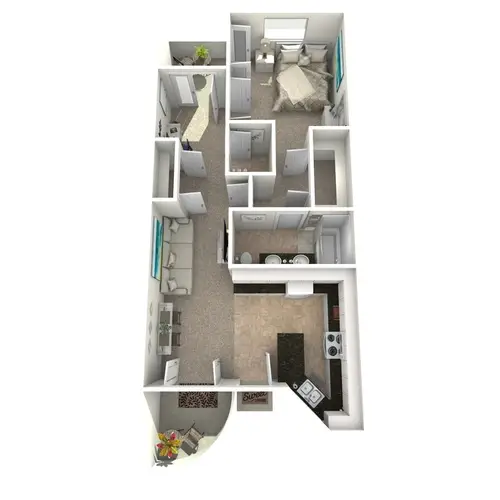 Seaside Village Apartments FloorPlan 1